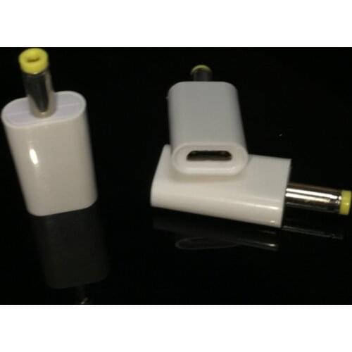 DC to Micro usb / Micro USB port to DC4.0 * 1.7 charging adapter for PSP / male 4.0 * 1.65 to female micro usb jack