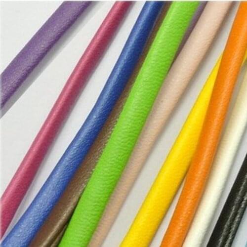 10meters/lot 4*2mm diameter PU flat leather cord fitting DIY bracelets and necklaces accessories F17