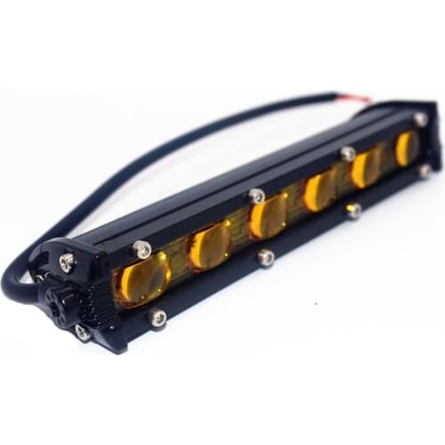 7inch 30W Car LED Work Light Bar fog Lamp White Lemon Yellow universal for Offroad 4x4 SUV ATV Motorcycle DC 12V 24V