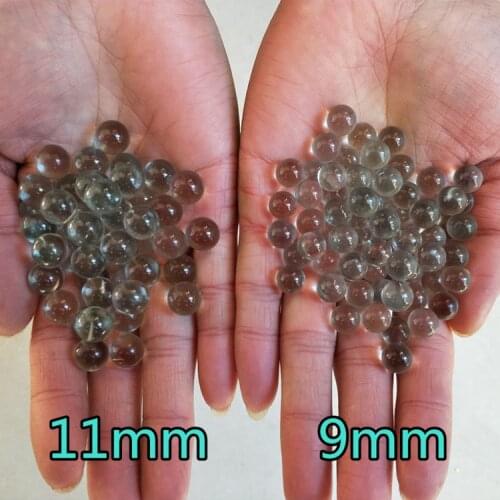 50pcs Diameter 6 7 8 9 10 11mm Glass Balls slingshot hunting catapult Transparent Solid Marble Gardening Loose Bead Vase Filler
