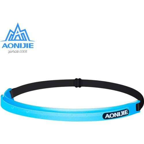 AONIJIE Silicone Sweatband Unisex Overgrip Sport Adjustable Headband Anti-Slip Hairbands Running Fitness Gym Tennis Elastic Belt