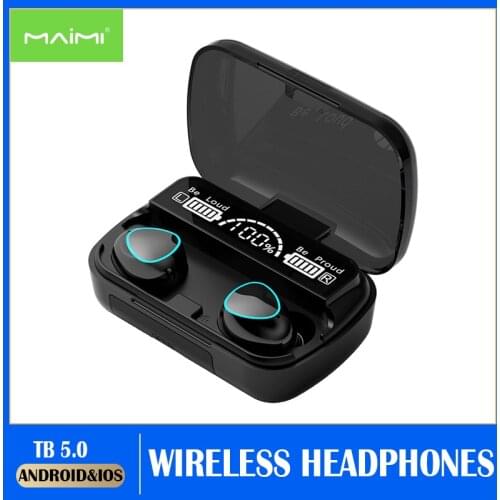TWS M10 Bluetooth Earphone V5.0 Stereo Wireless Headset Sport Waterproof Earphones Mini Touch Control Noise Cancelling Headset