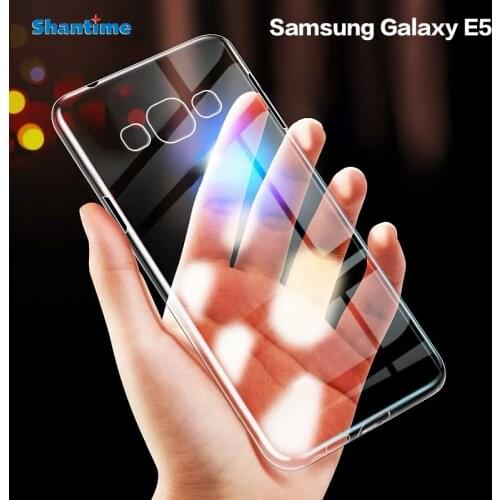 For Samsung Galaxy E5 Case Ultra Thin Clear Soft TPU Case Cover For Samsung Galaxy E5 E500 Couqe Funda