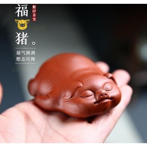 Yixing purple clay pot tea accessories handmade tea accessories