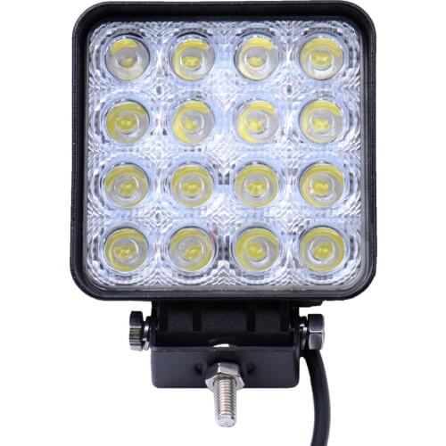 10PCS 48W D2 D3 Square DC12V-24V LED Work Light Flood Beam Offroad Boat Car Motorcycle SUV Night Driving Lighting
