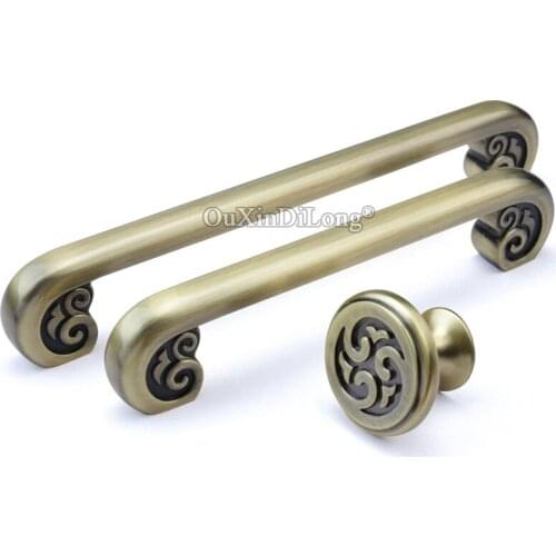 Retro Vintage 10PCS European Kitchen Cabinet Pulls Handles Cupboard Wardrobe Drawer Wine Cabinet Door Handles Furniture Hardware