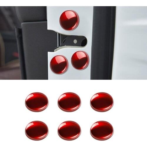 12pcs Metal Car Door Lock Screw Protector Cover For Mitsubishi Lancer Outhlander Hyundai Kia Optima K3 Ceed Peugeot 208 2008 308