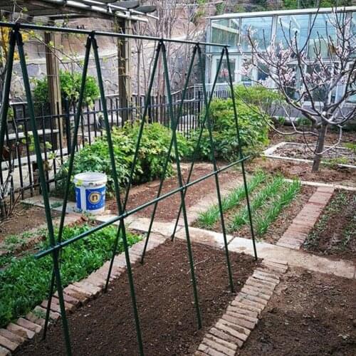 5PCS Plant Support Awning Pillar Accessories A Clip Garden Pipe Plant Steel Bracket Set Vine Quickly Climbing Bracket Up Su J5U4