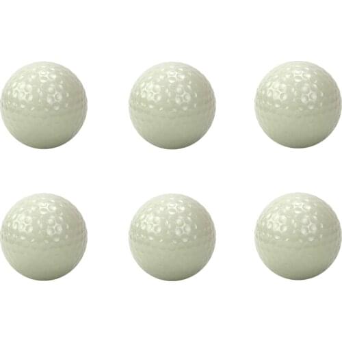 6 Pieces Luminous Night Golf Balls Long Lasting Reusable Bright Night Glow Golf Ball