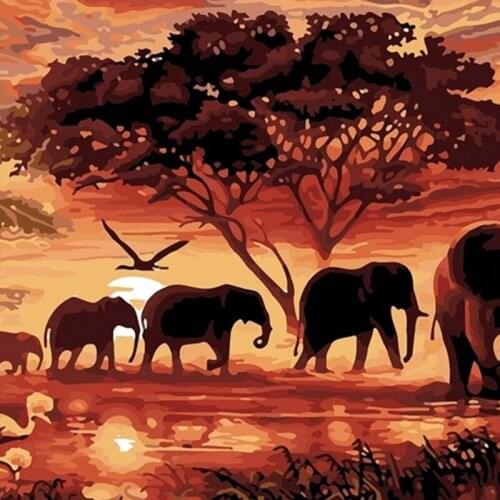 5d diamond painting elephant Diamond Embroidery animals Cross Stitch diamond picture Resin 5d diamond mosaic wall decor painting