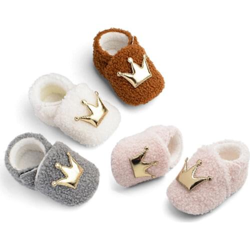 Soft Sole Newborn Baby Girl Shoes Baby First Walker Boots Kid Shoes Infant Warm Boot Crib Shoes Autumn Winter Baby Girl Booties