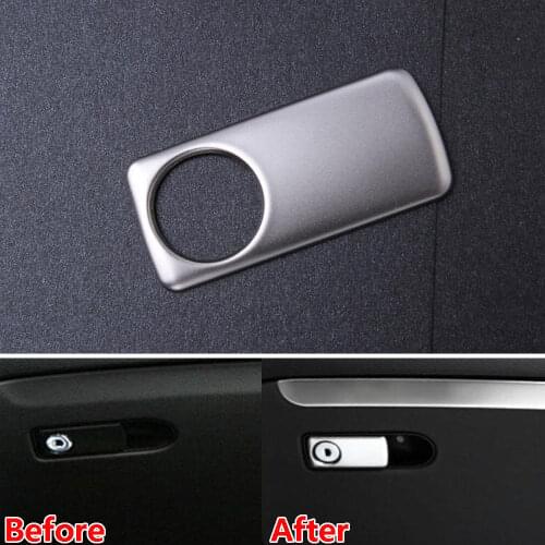 Storage Glove Box Handle Cover Trim Lid Interior Car Styling Sticker For Mercedes Benz GLC Class X205 GLC260 2016 2017 Accessory