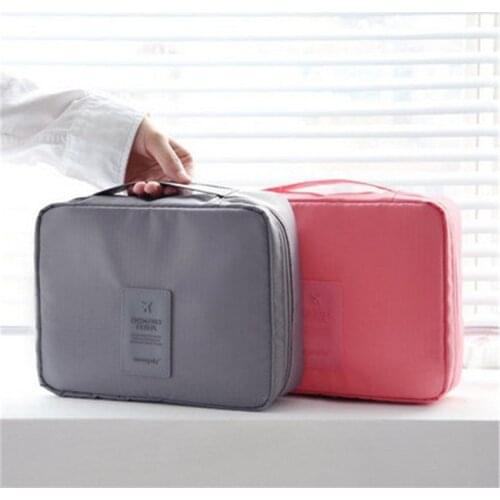Travel Cosmetic Handbag Women Travel Toiletry Case Home Organizer Foldable Travel Bag Storage Pouch Bag Makeup Travel Bag
