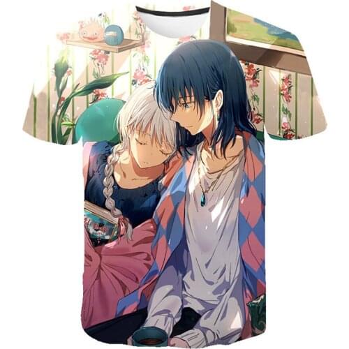 Summer New Style T Shirt Boys and Girls Hot Blooded Anime 3D Print T-shirt Fashion Casual Unisex O-Neck Short SleeveTops