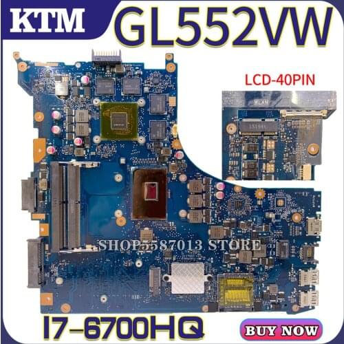 GL552VX for ASUS GL552VW ZX50V laptop motherboard FX-PRO mainboard test OK I7-6700HQ cpu GTX950M/4GB RAM