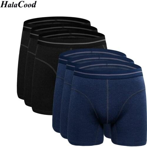 6Pcs/lot Fashion Sexy Brand Mens Boxers Shorts Casual Short Panties Man Large Size Home Underwear Male Plus Size Underpant Fat