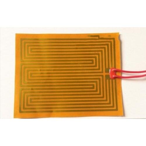 35mmx90mm 12v 12w ,PI film heating film polyimide heater heat rubber electric element heating pan Element For 3D Printer