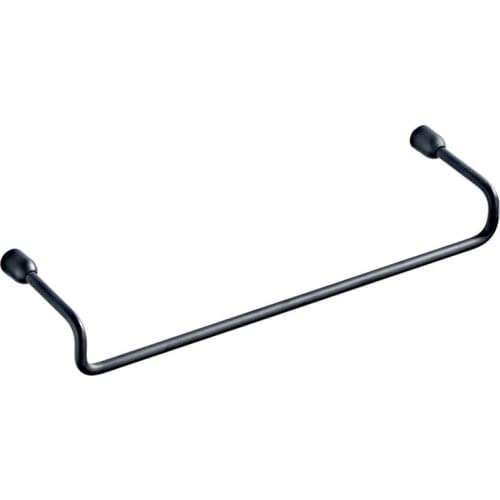 Wall-mounted 30cm Sub-black/Silver Simple Ultra-fine Rod Bathroom Hardware Pendant Short Single Rod Towel Rack