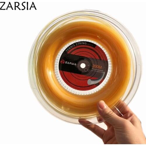 ZARSIA New training tennis string Elastic Nylon tennis rackets string soft comfortable tennis strings 1.30mm 200M 55-60LBS