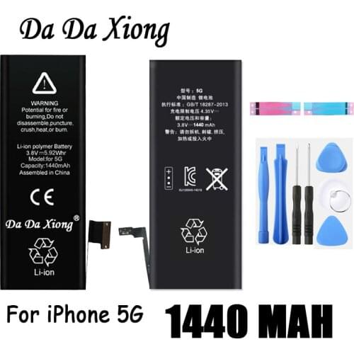 Original Da Da Xiong Replacement Battery For Apple iPhone 5 5G 1440mAh Real Capacity With Machine Tools Kit