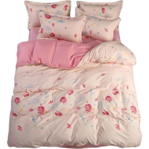 Drop Shipping Flower Bedding Full King Queen Twin Size Brief Set For Home