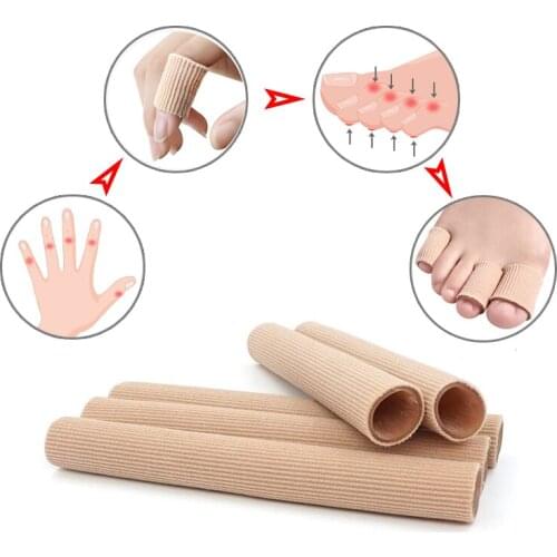 Gel Fabric Toe Separator Finger Protector Corns Calluses Bunion Correction Device Pain Relief Anti-wear Pedicure Tool Foot Care