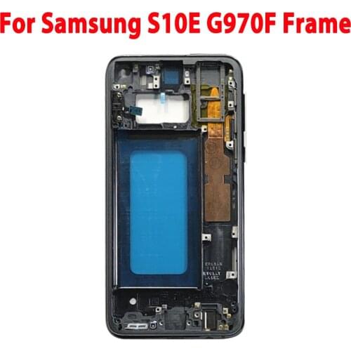 Only Frame For Samsung Galaxy S10E Mid Faceplate Bezel Replace Repair Spare Parts For Samsung Galaxy S10e G970F Middle Frame