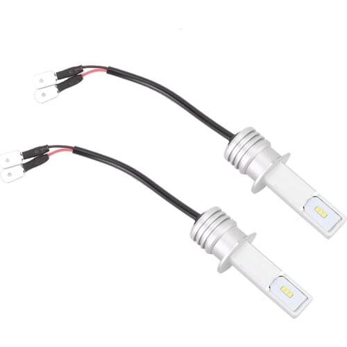 2Pcs 72W 6000K 12-24V Universal Car White LED Light Bulbs For H1 Fog Light Lamp with Decoder