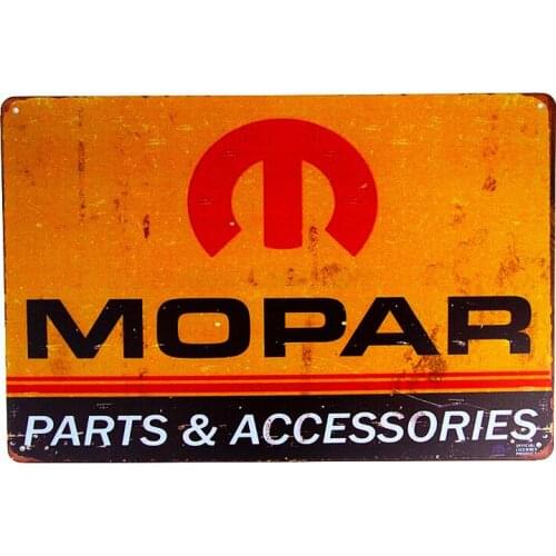 Vintage Home decor TIN SIGN Mopar Parts Metal Decor Wall Art Garage Auto Shop Cave