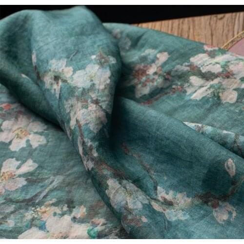 High quality ramie fabrics High-end gowns, dresses, trousers, shirts and jackets tissu High-end brand patchwork