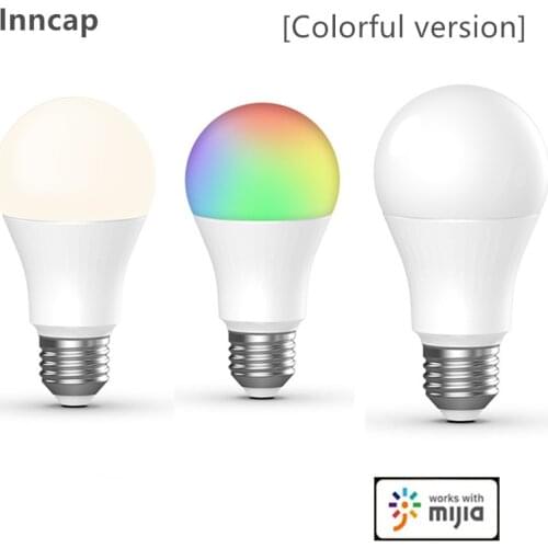 Youpin Inncap Smart LED Bulb Colorful E27 Dimmable Lampada Dimmable Timer Smart Night Light Bulb for Mi home APP Xiaoai loT