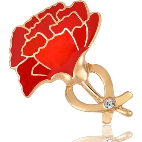 Romantic Rose Flowers Brooches For Women Mothers Day Gift Crystal Broches Wedding Collar Brooch Pin Up Vintage Dress X1480