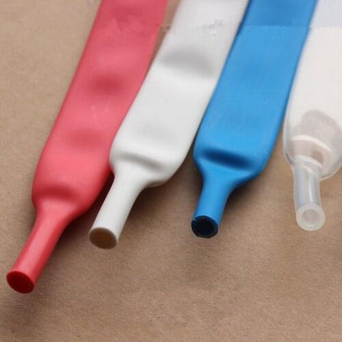 10cm*10pcs=1m heat shrinkable tube with glue 3:1 Shrink tube with glue Cable Wire Waterproof Wrap Wire Insulation seal pipe