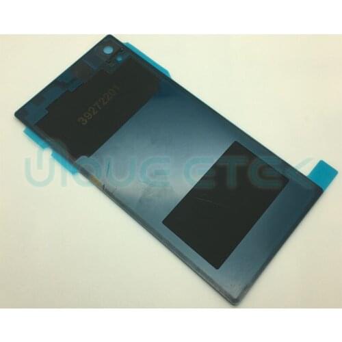 100% Original Black Back Glass For SONY Xperia Z1 C6903 C6902 L39H Battery Cover Door Housing camera Replacement Repair Parts