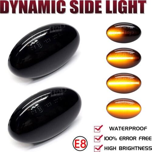 2Pcs Dynamic LED Turn Signal Lights For Mercedes-Benz Smart 450 W452 Vito W639 W447 W168 W415 Side Marker Repeater Lamp
