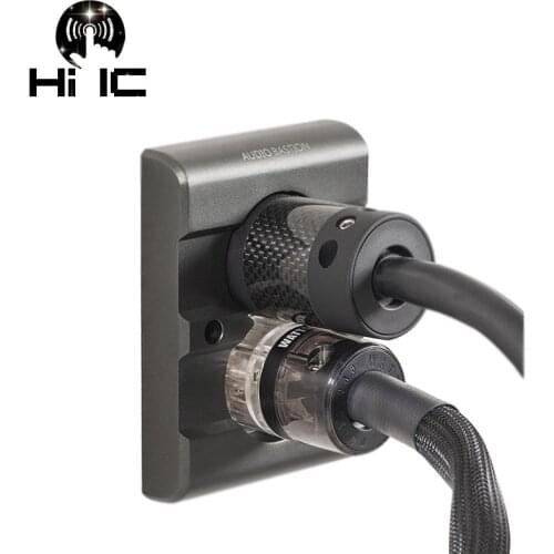 86 US Plug Socket Panel Wall Adapter Base Shock Absorber Power Outlet For HiFi Audio Power Supply