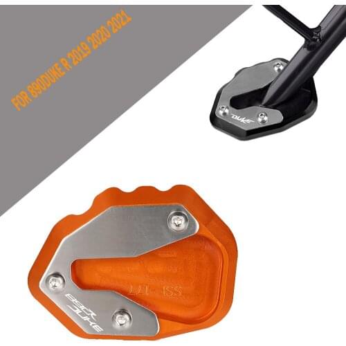Motorcycle Side Stand Foot Enlarger Plate Pad Cover Support FOR KTM 890Duke R 2019 2020 2021 Kickstand Support Pad Support Shell