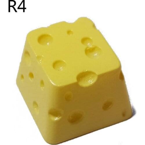 Cheese Cake KeyCaps Customized OEM R4 Profile Resin Keycap For Cherry Mx Gateron Switch Mechanical Keyboard