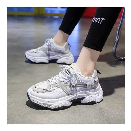 New Chunky Sneakers Women 2020 Fashion Platform Shoes Basket Femme Vulcanize Shoes Womens Casual Shoes