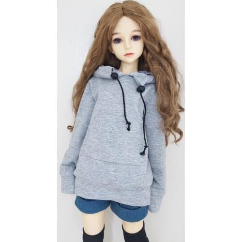 MUZIWIG 1/3 BJD Doll Clothes Casual Long-sleeved Sweater DIY Doll Accessories Pure Color Doll Clothes For BJD/SD Girl Gift