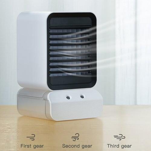 Mini Usb Water Cooling Fan Humidifier Purifier Multifunction Summer Air Cooler Fan Mini Desktop Air Conditioning Fan#dg4