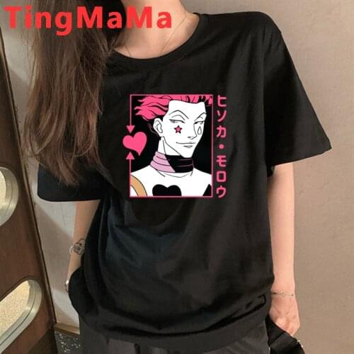 New Hunter X Hunter Japanese Anime T Shirt Women Kawaii Summer Tops Cartoon Hisoka Graphic Tees Femme Funny Killua Tshirt Female
