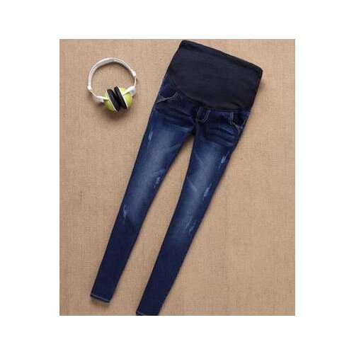 2017 new fall and winter maternity jeans trousers stretch Slim fashion prop belly pregnant women pencil pants