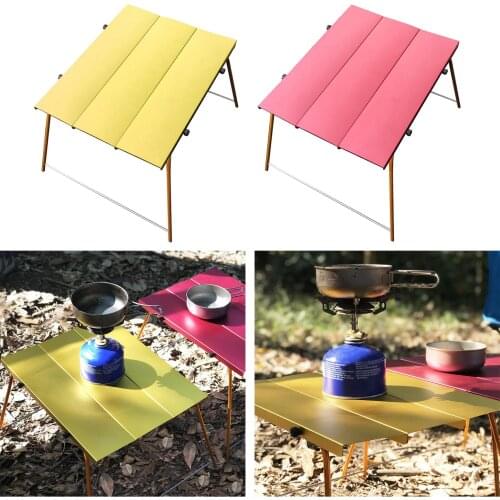 Outdoor lightweight folding table portable size small camping picnic hiking leisure table aluminum alloy lightweight equipment