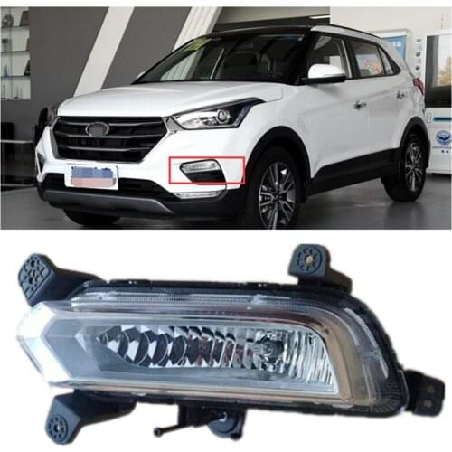 Front Fog Light For 17-18 Hyunda i ix25 Creta Left/Right Front Light/ Fog Lamp