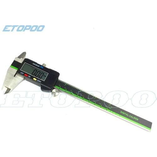 1Pcs Measuring Tool Stainless Steel Digital Caliper 6 "150mm Messschieber paquimetro measuring instrument Vernier Calipers