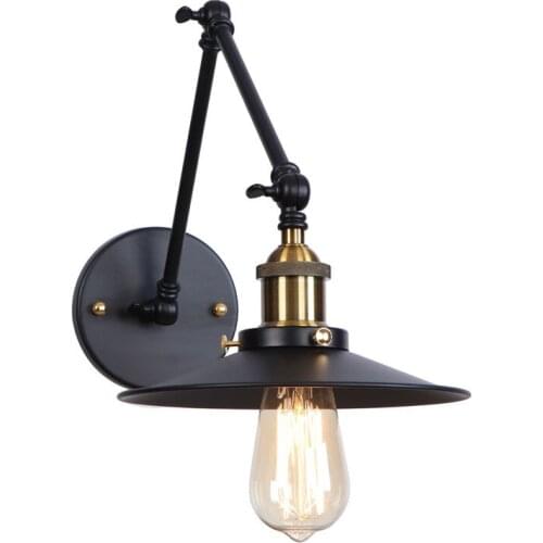 Nordic Industrial Vintage Lamp LED Wall Light Fixtures Iron Long Arm Adjust Edison Wall Sconces Loft Decor Lamps Lamara Pared