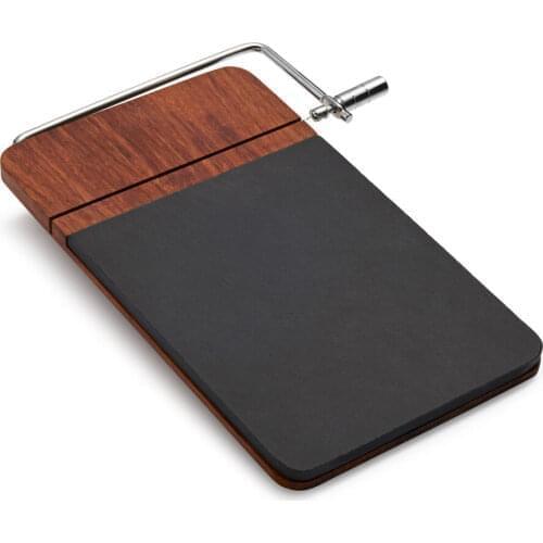 Slate Cheese Board With Slicer- Cheese Slicer