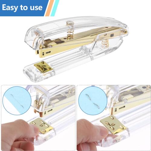 2066 Pcs Stapler，Staples Remover，2 Ballpoint Pen,12 Binder Clips 2000 Staple