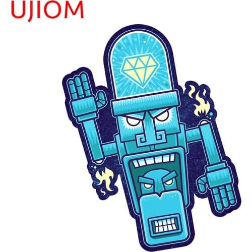 UJIOM Wall Stickers Cartoon Robot Wallpapers Home Office Room Decor Sticker Kid Bedroom Decoration Waterproof Sticker Decals